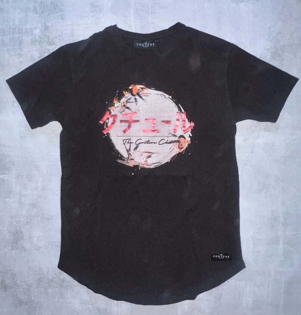 The Couture Club Japanese Graphic Print Black T-Shirt